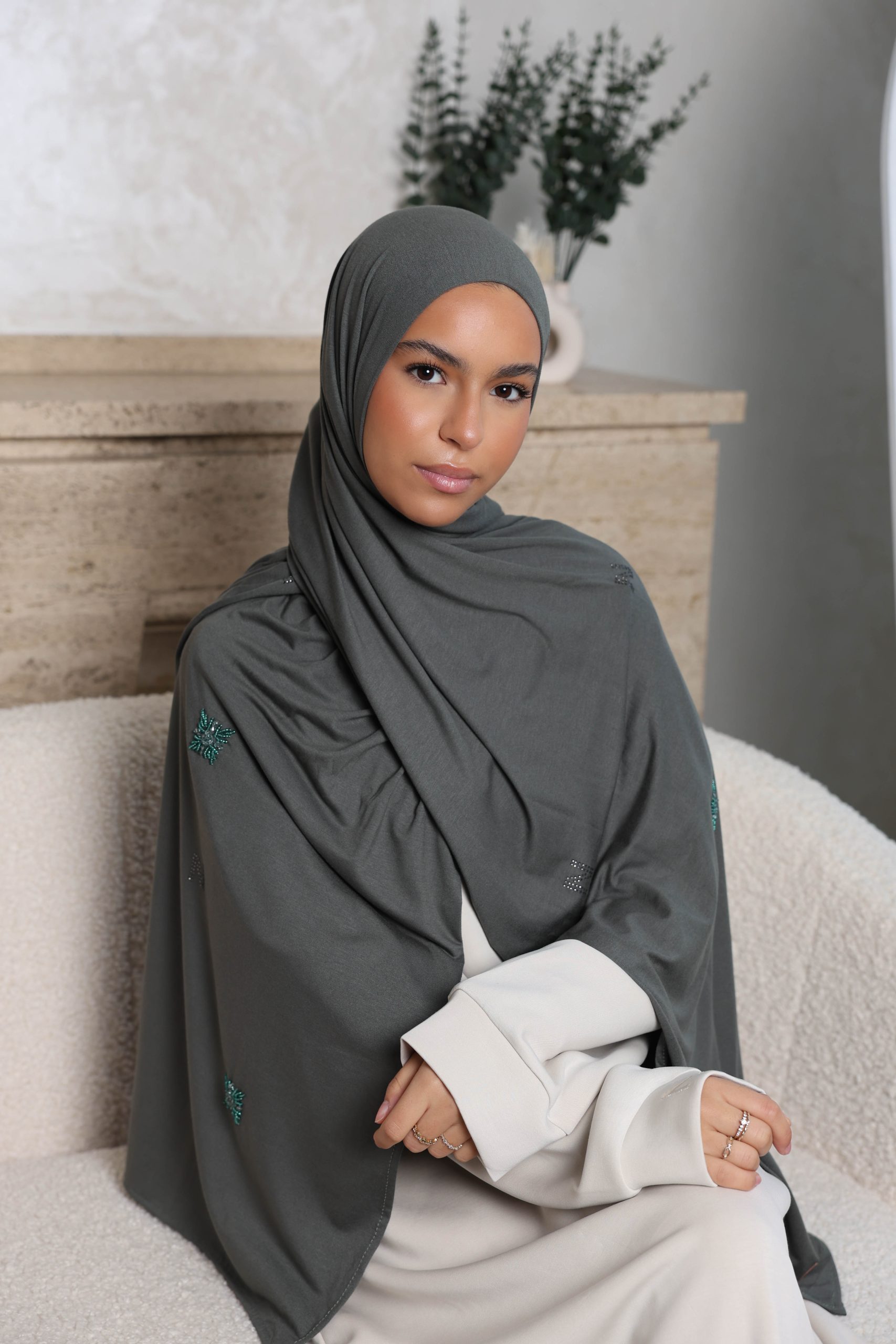 Noureen Color Exclusive Pearl Bamboo - Khaki - Noureen